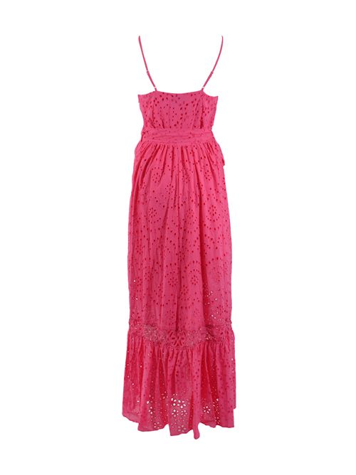 Abito in cotone sangallo con spalline Fragola NO SECRETS | 261NS244FRAGOLA